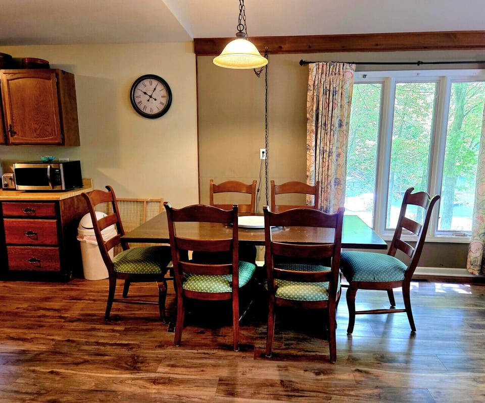 Our dining area is designed for lively gatherings.