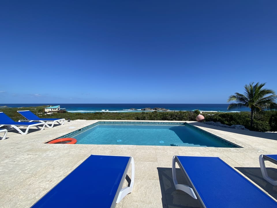 Best view on the island from our new pool! 1st & only Pool on Middle Caicos!