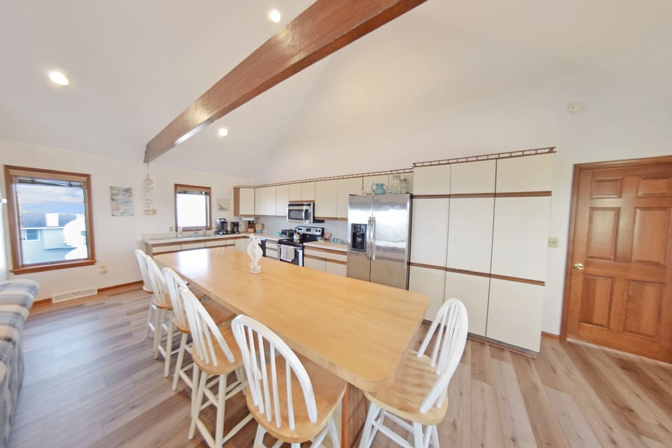 Kitchen with seating for 12