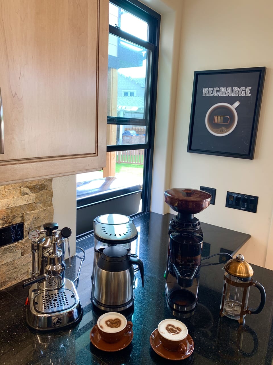 "Recharge" at our Cappuccino Corner, complete with dedicated USB ports