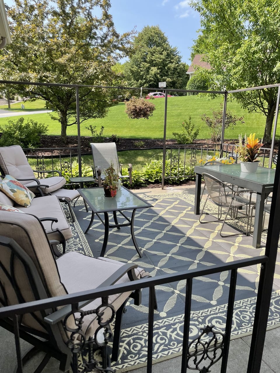 Patio off sunroom
