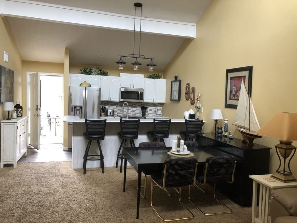 Fully equipped kitchen with all your cooking needs.