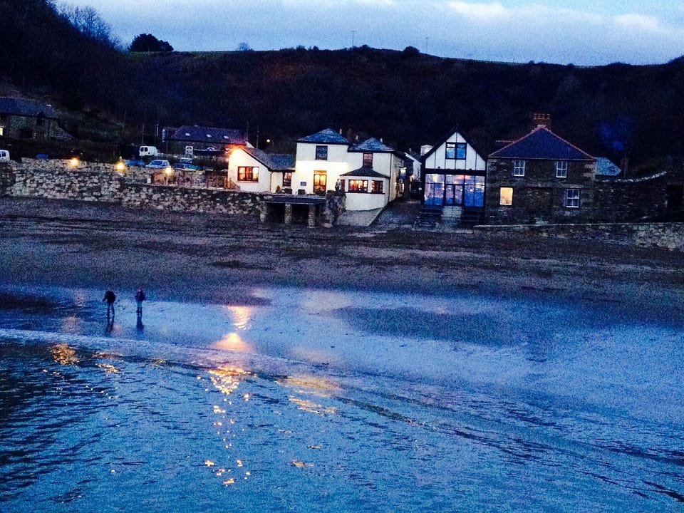 View from harbour wall at Polkerris
