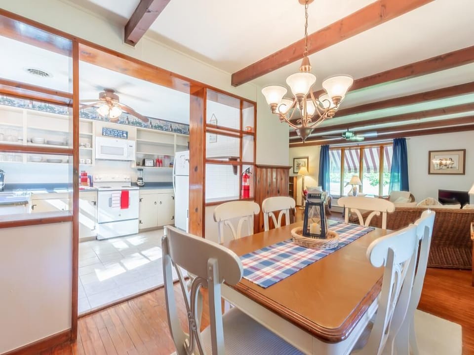Dining and kitchen area