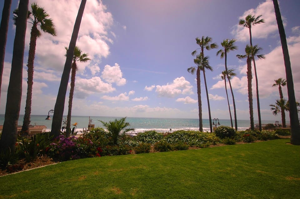 View from above beach which is 2 blocks distance