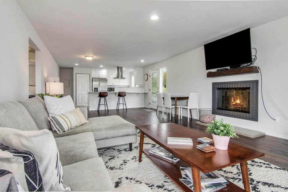 living room for a movie night or relaxing on the couch taking in the City