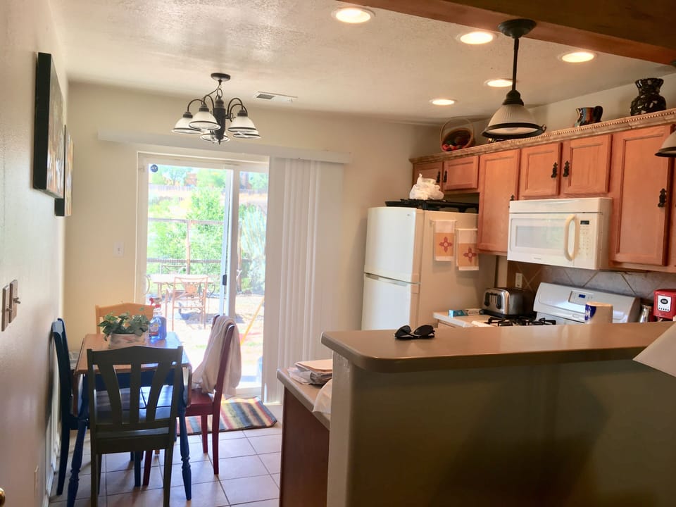 View of kitchen.
