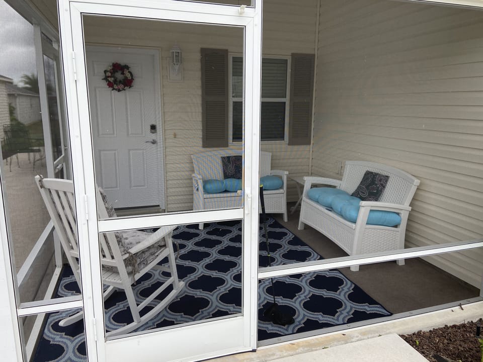 Screened-in Lanai.  Relax!