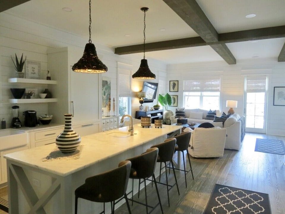 Hallelujah - Grayton Beach - Second Floor - Kitchen/Living Area