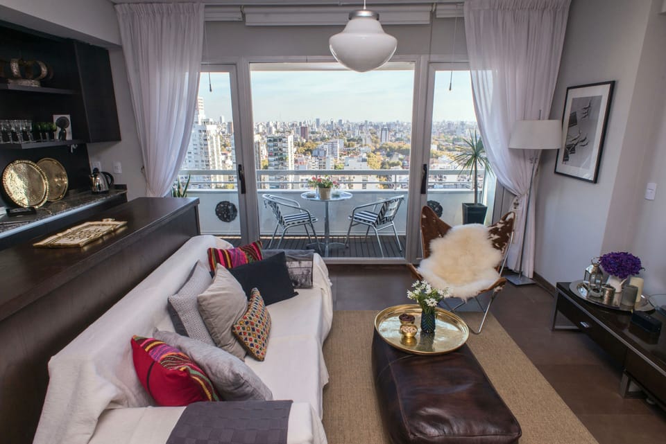 Its a very spacious studio, and the view is superb