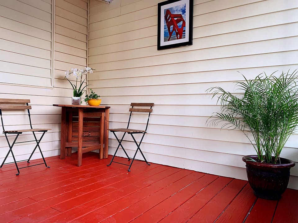 Common area outdoor seating area