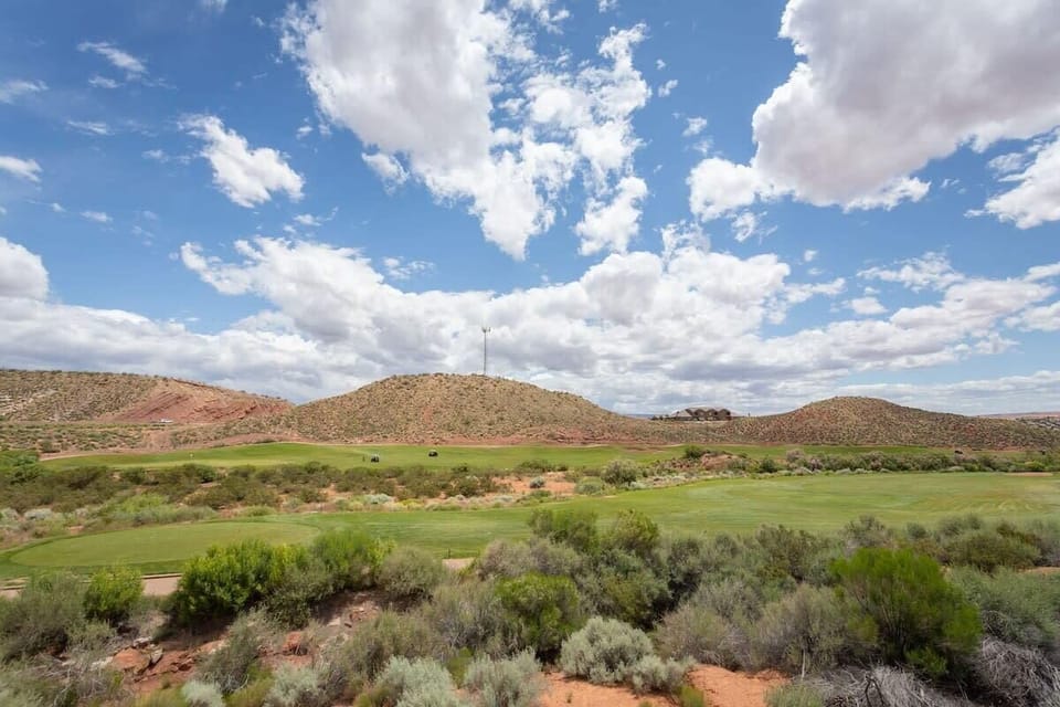 View from back of house of Coral Canyon Gold Course 8th Hole