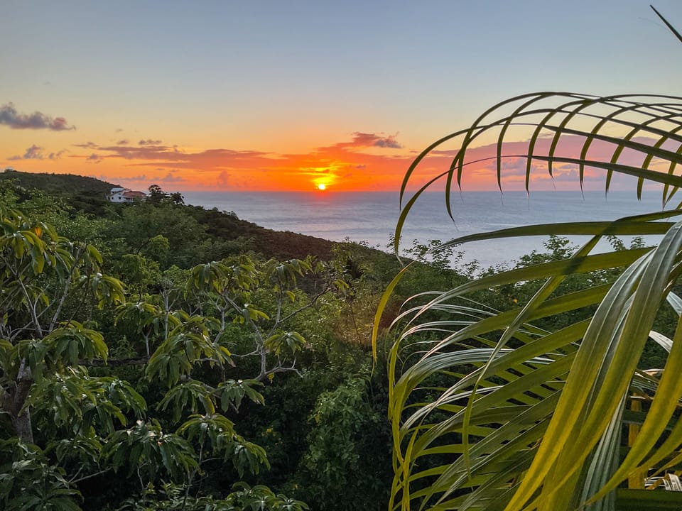 Sunset at Villa Caribbean Dream