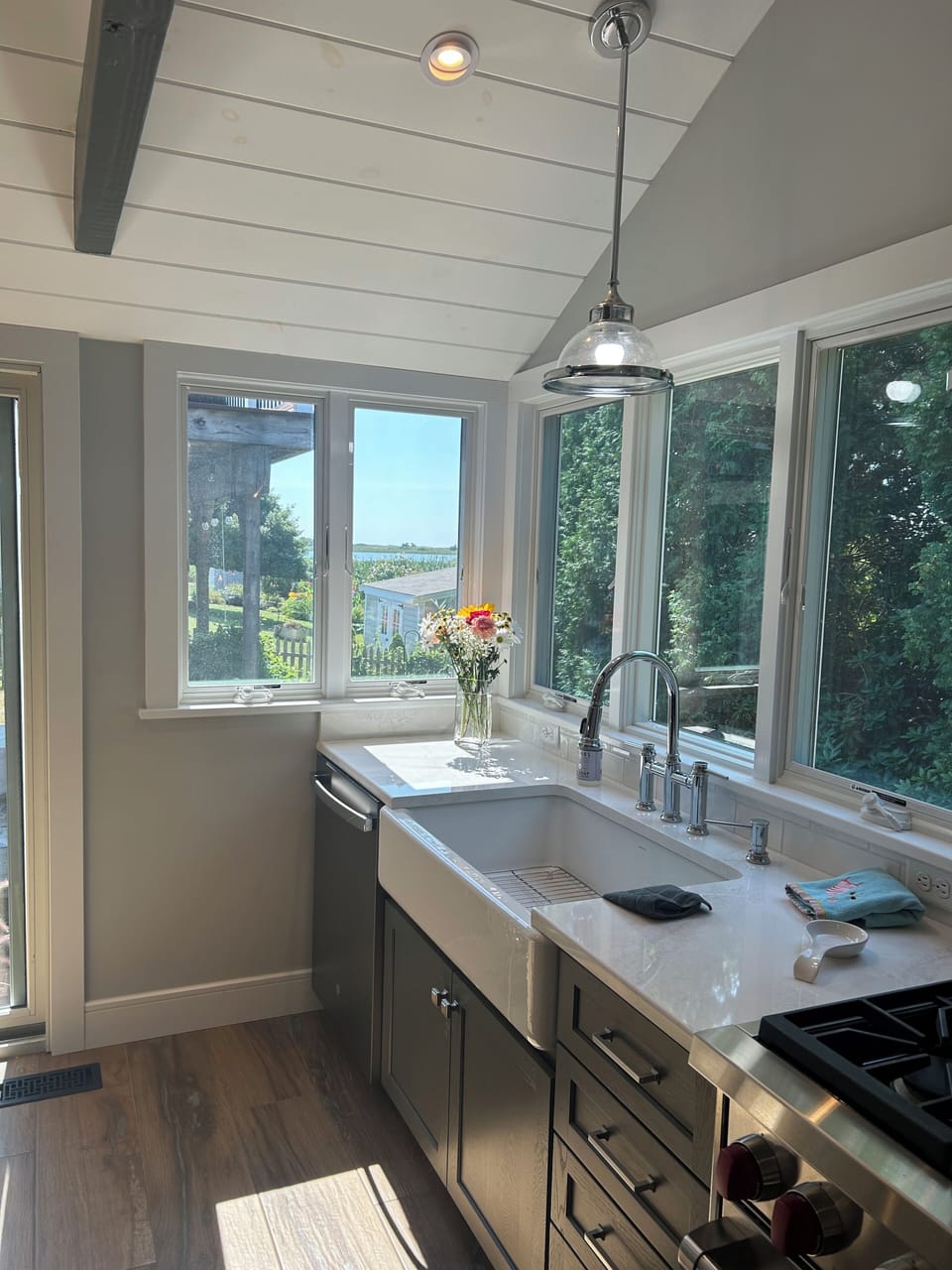 Doing dishes with a view!
