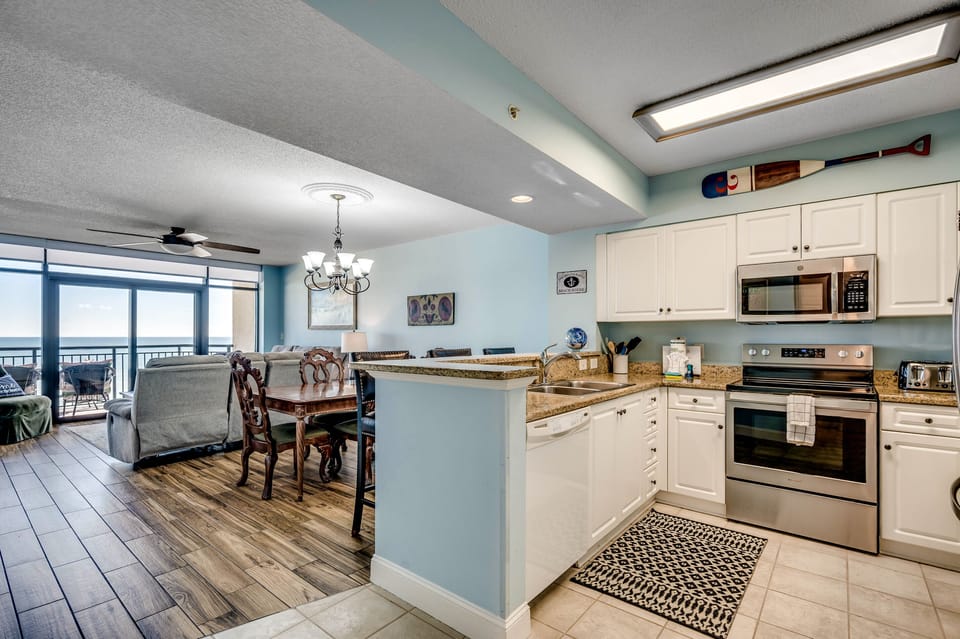 Dining and kitchen area