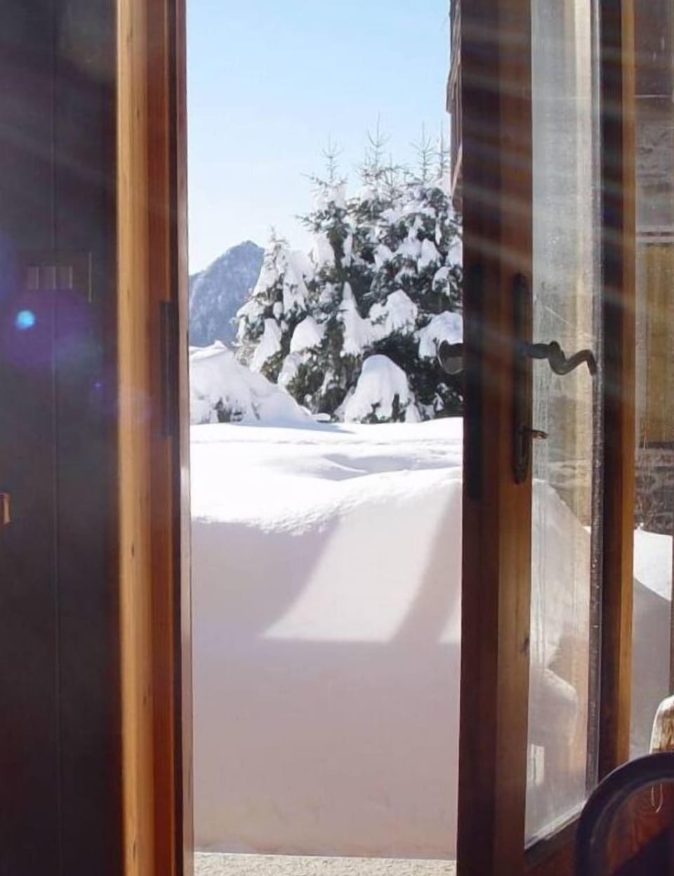 view from the room with 3 beds