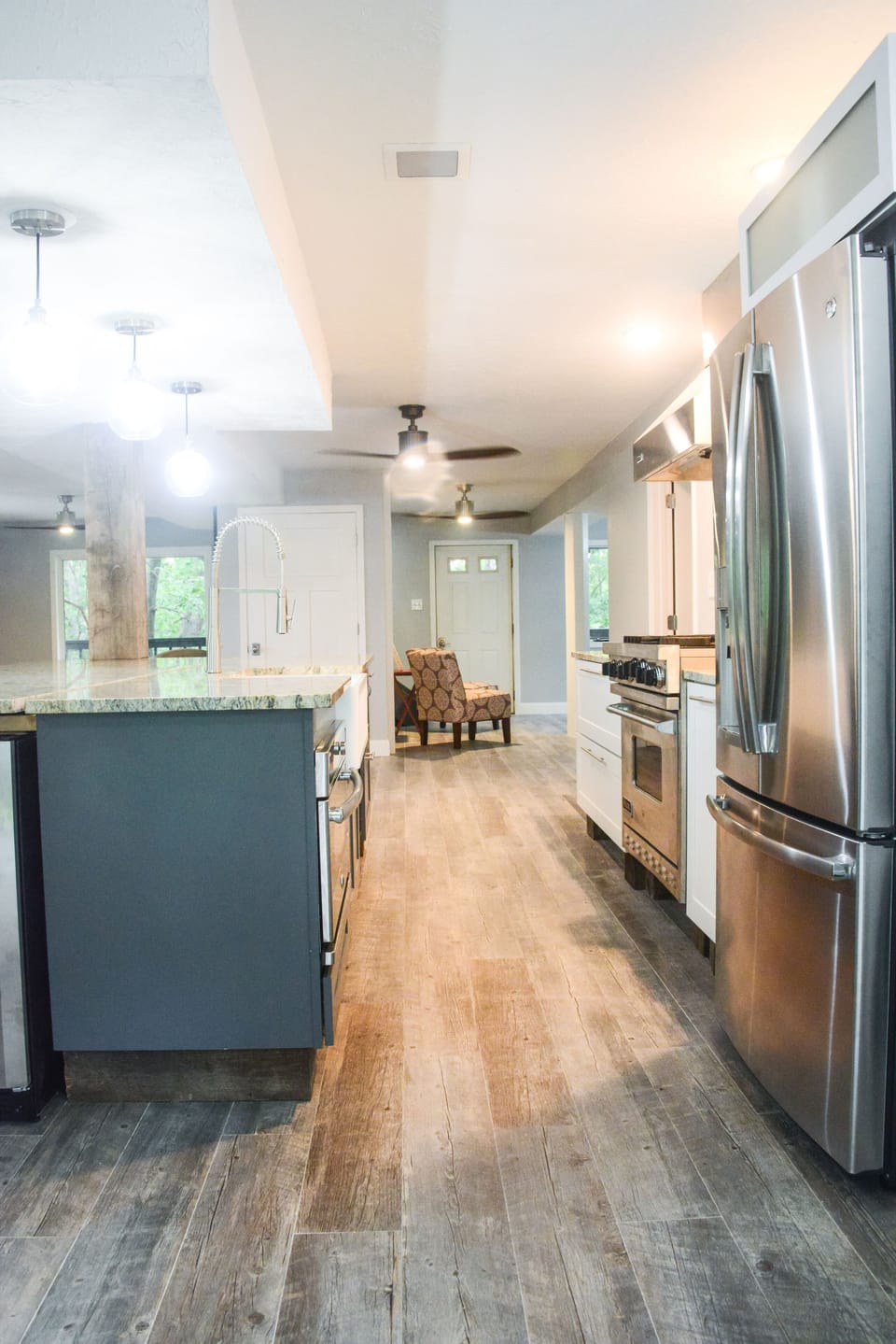 Kitchen from the South Patio doors.
