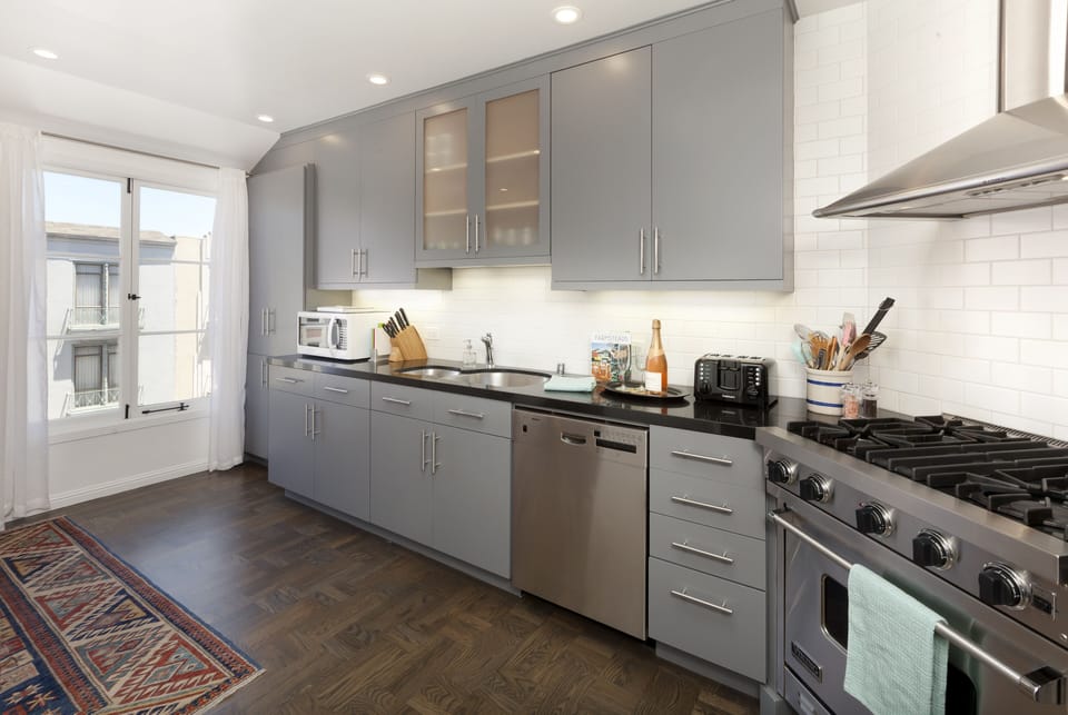 Kitchen: Help yourselves to whatever's in our pantry!