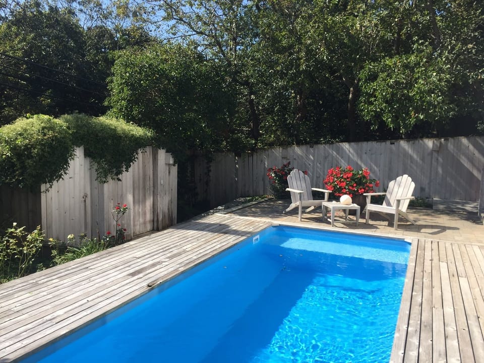 You enter the house at the pool deck level.