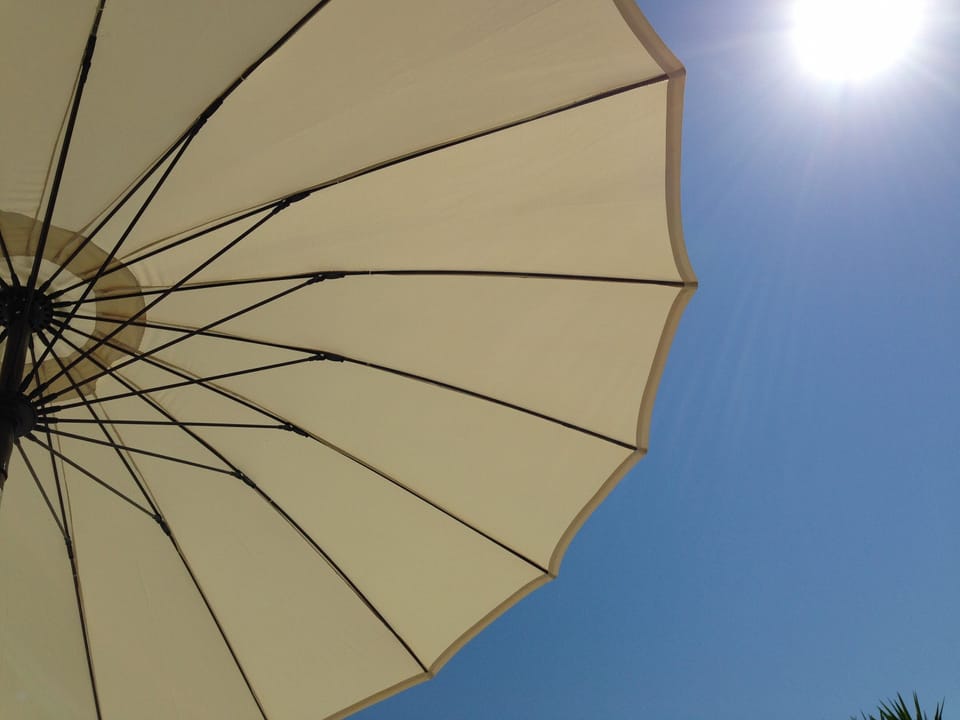 View from a sunbed