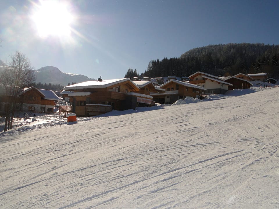 chalet directly at ski piste