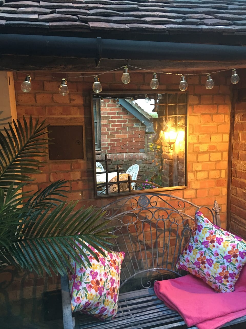 Courtyard at dusk