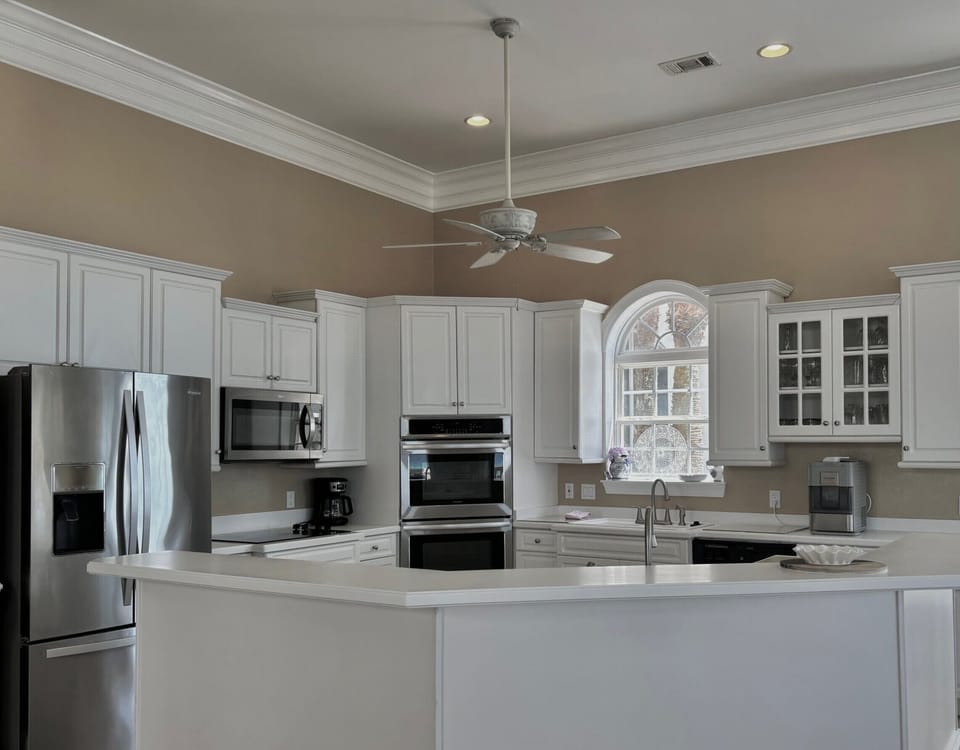 Kitchen double ovens and double sinks