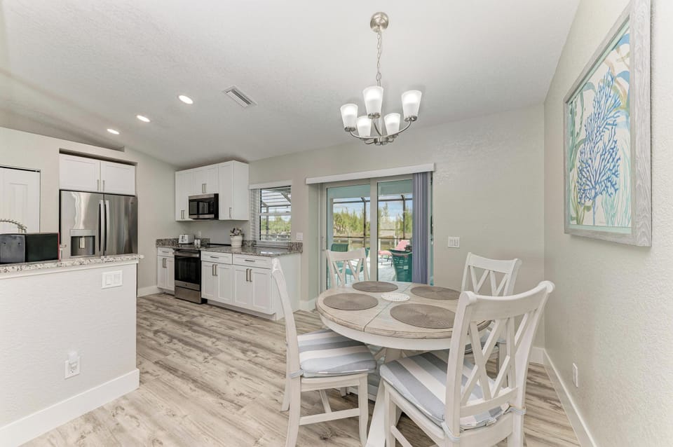 Dining room + kitchen