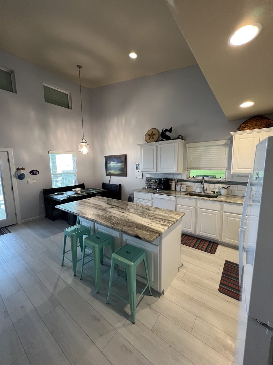 Beautiful Granite Countertops adorn the condo's kitchen area.
