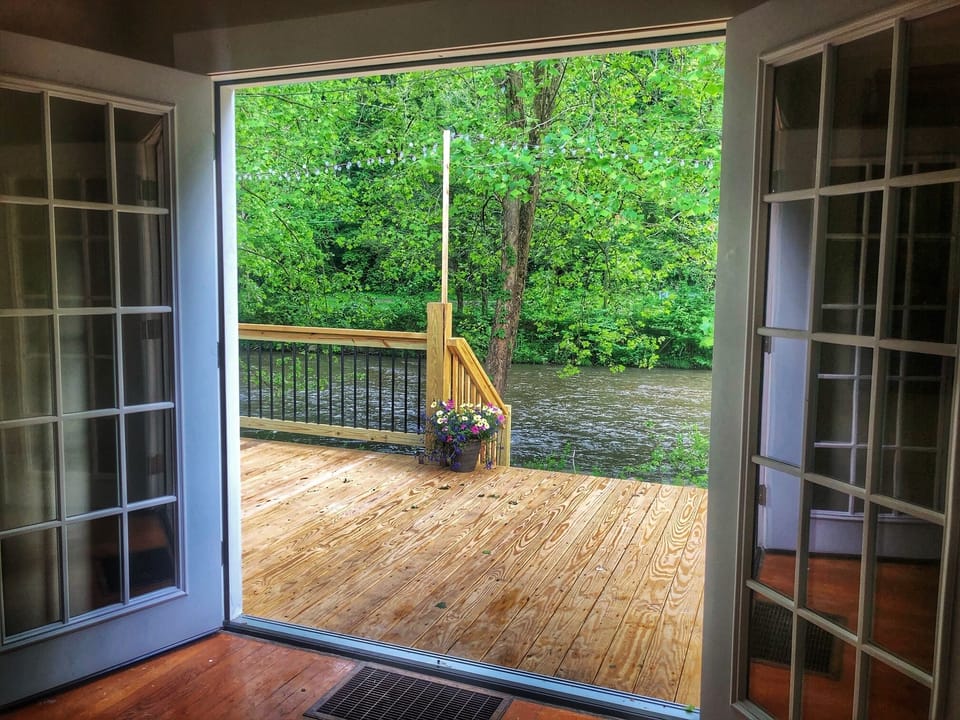 French Doors leading to Deck