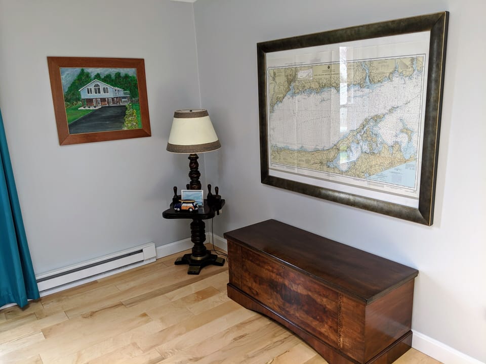 Cozy game corner.