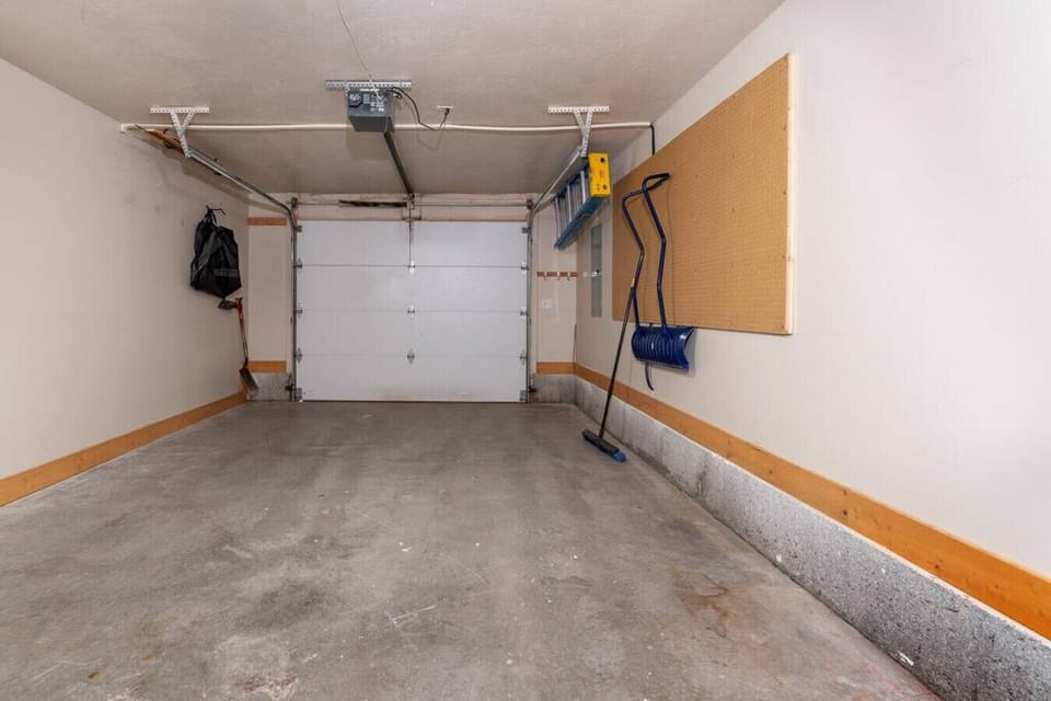 One car attached garage available to use