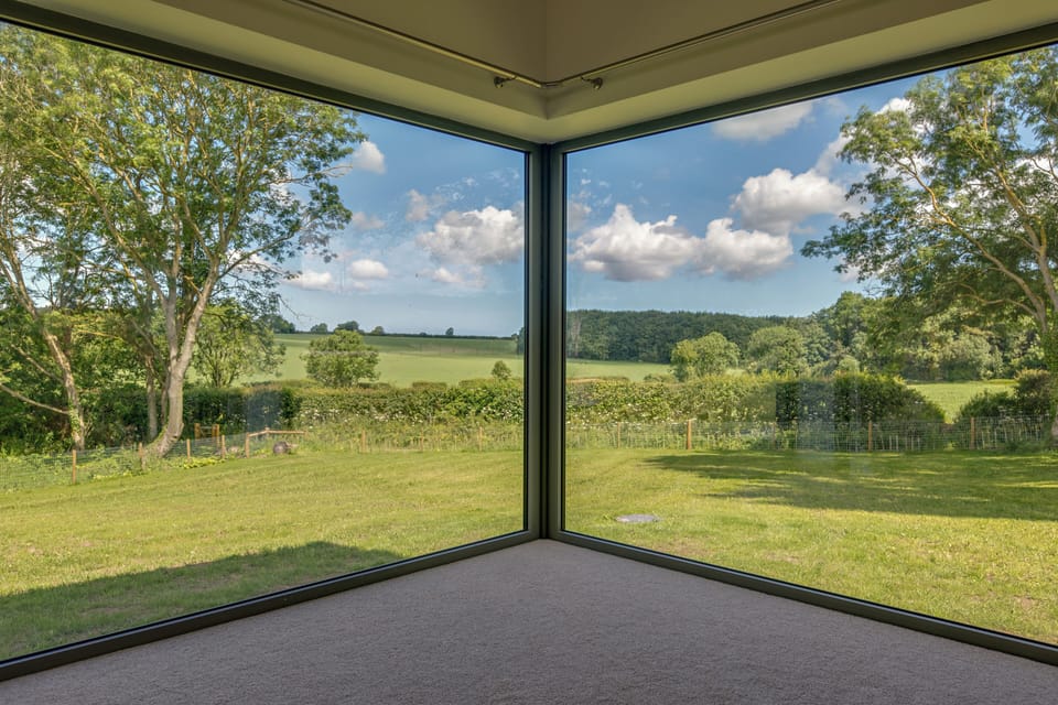View from the green sitting room