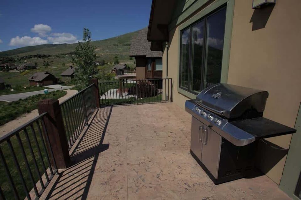 Upstairs deck with BBQ