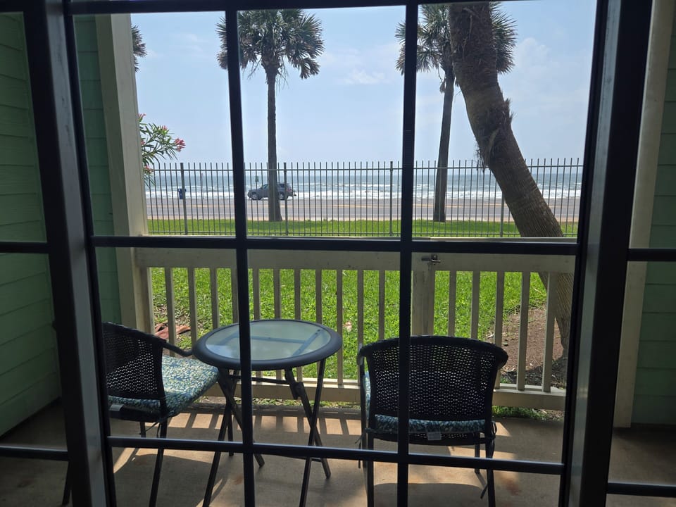 Spectacular view of Gulf of Mexico from private covered patio!