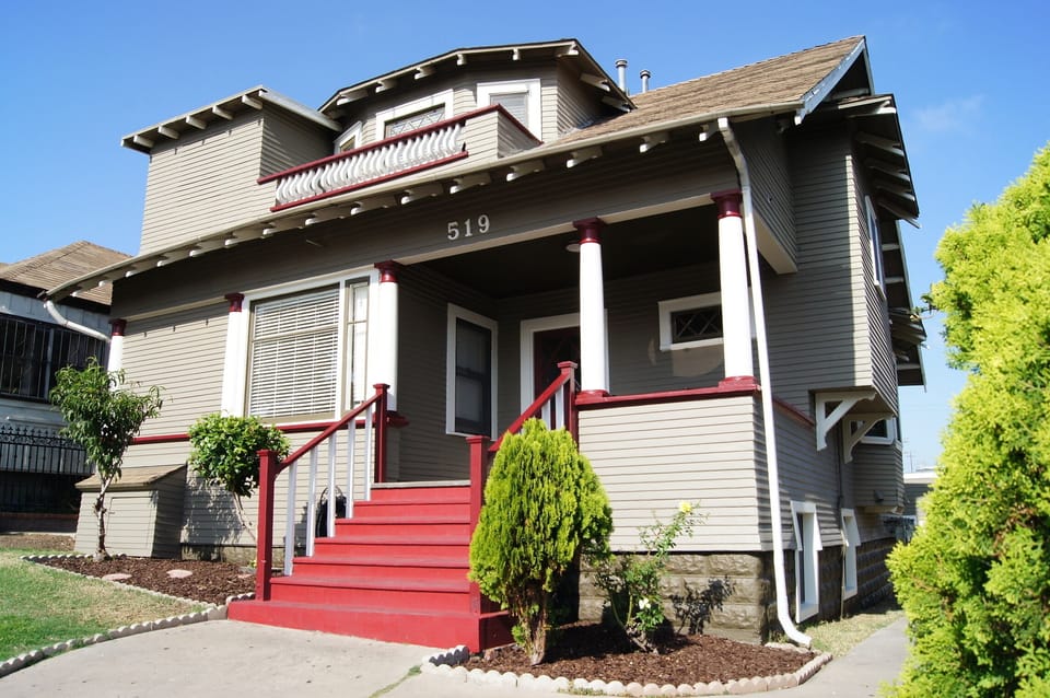 Queen Anne Victorian on Slope Above Downtown San Diego.