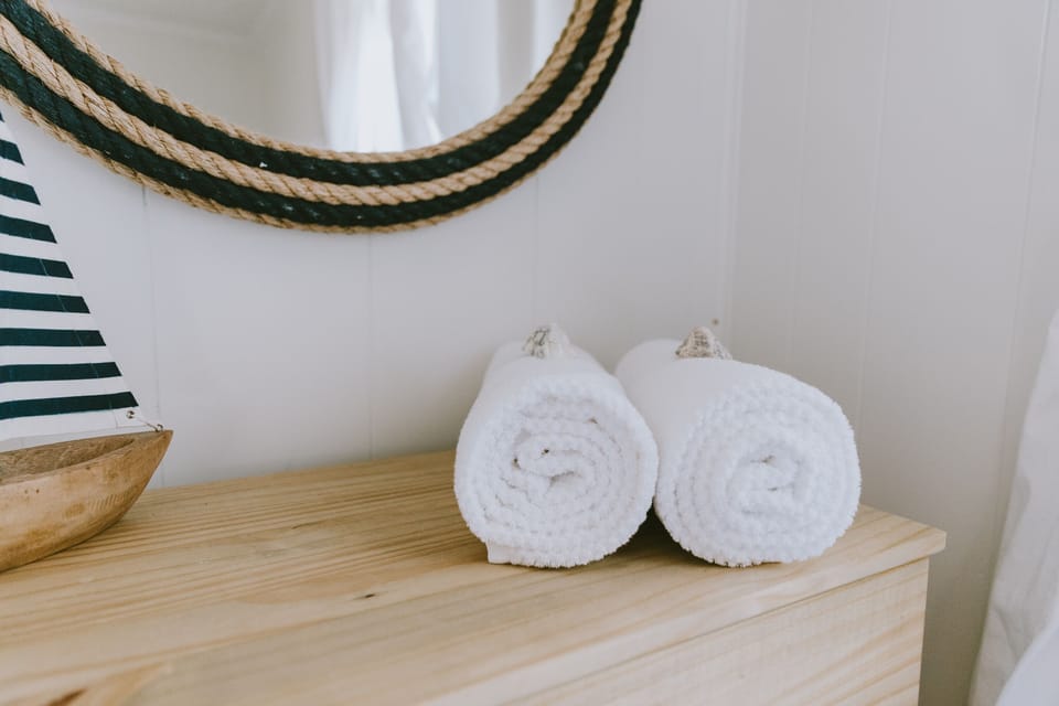 Bed Linens + Bath Towels Provided