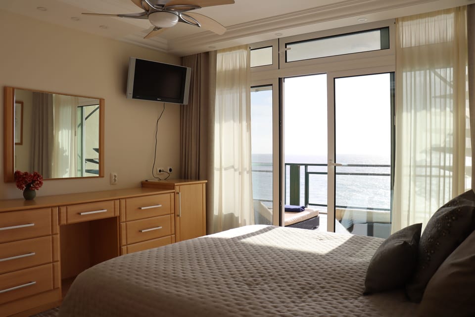 Sea view from the bed (master bedroom)