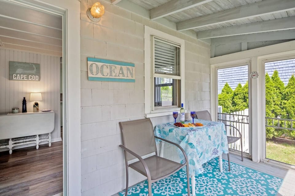 Whether you want to have a casual conversation or a toast of wine, the front porch provides a peaceful and comfortable retreat.