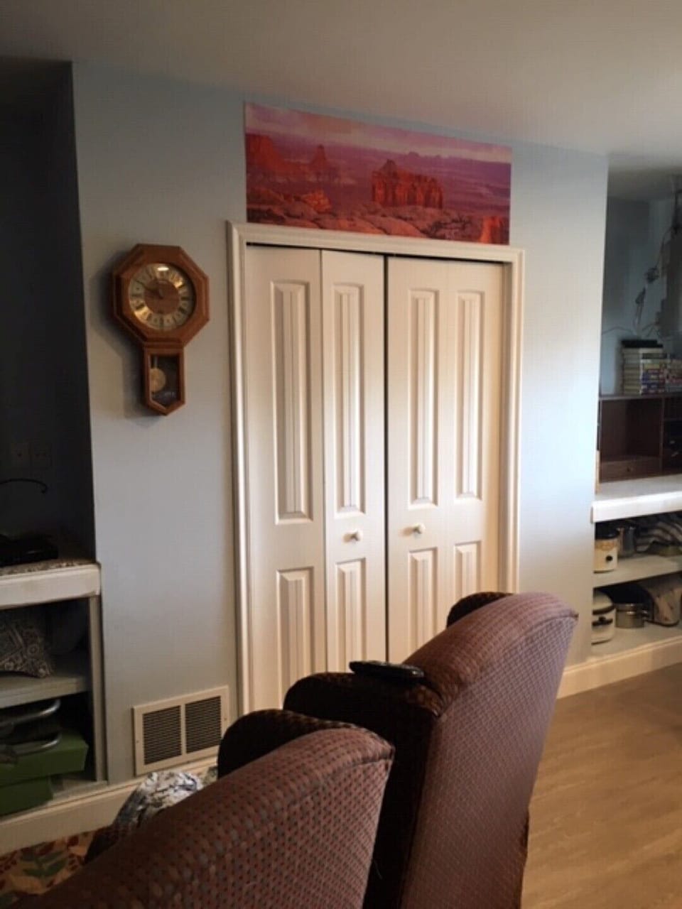 2 large closets