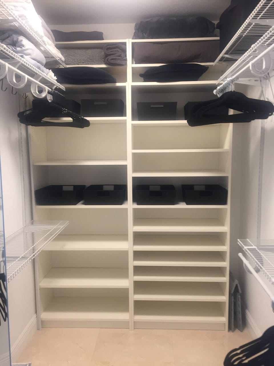 Large master bedroom walk in closet