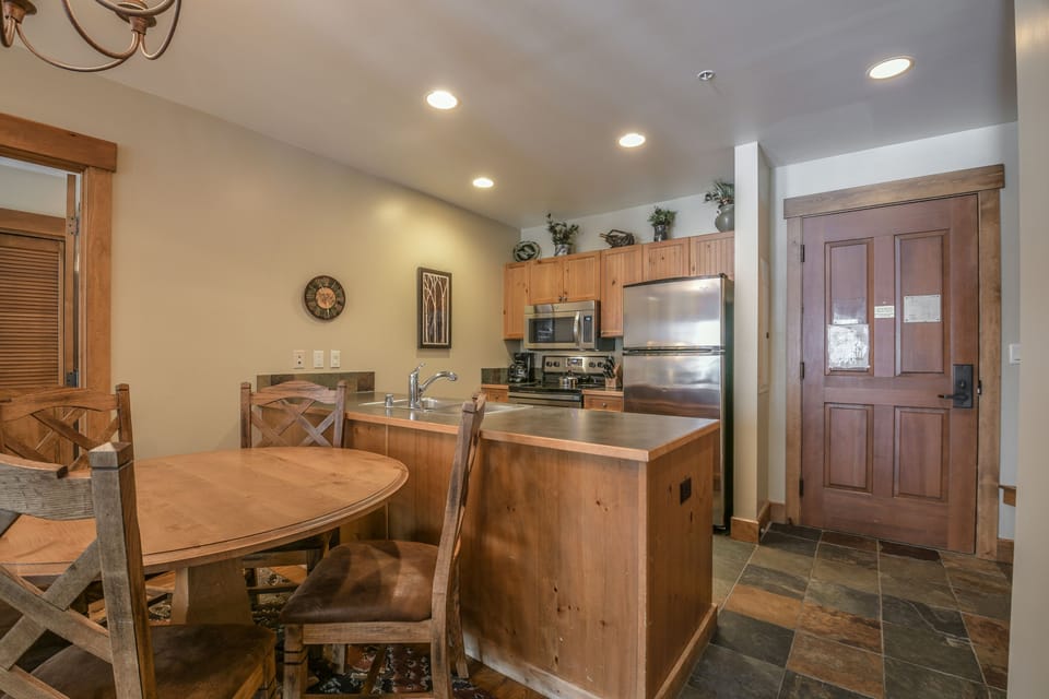 dining area and kitchen