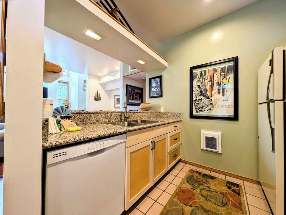 Spacious kitchen for home cooked meals