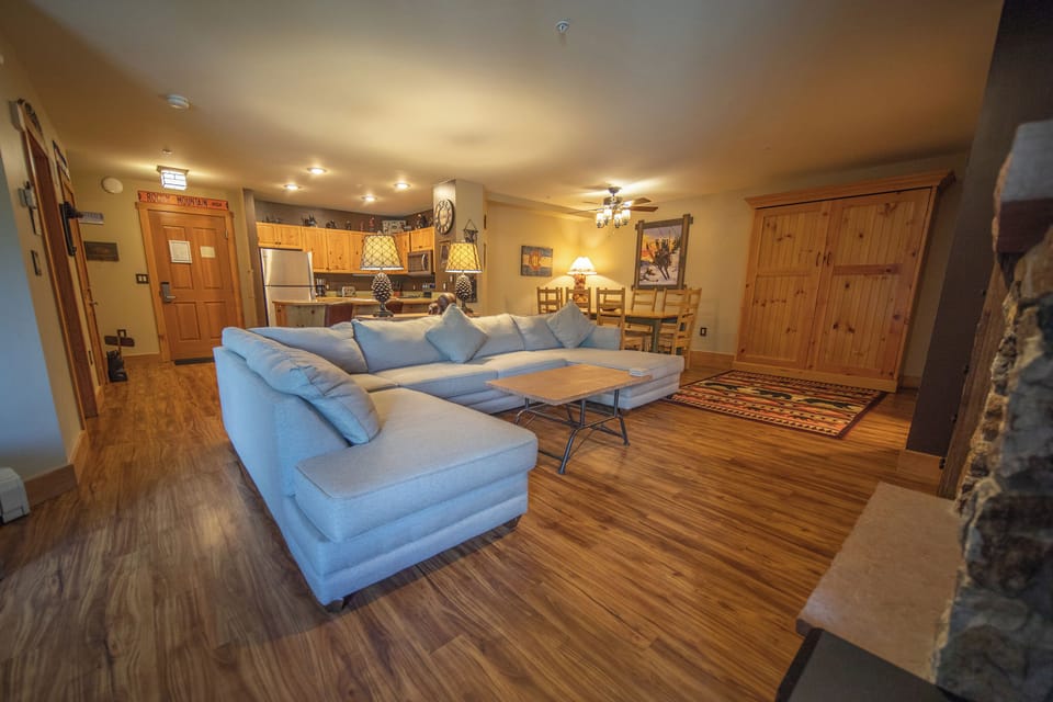 Spacious living room area