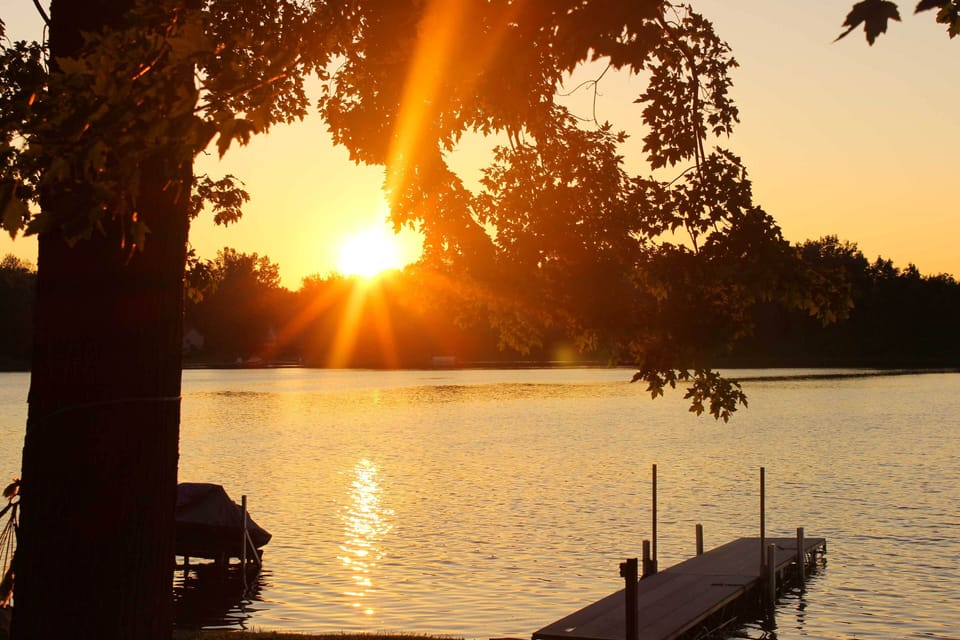 End each day with a cocktail on the dock, watching the sun set!