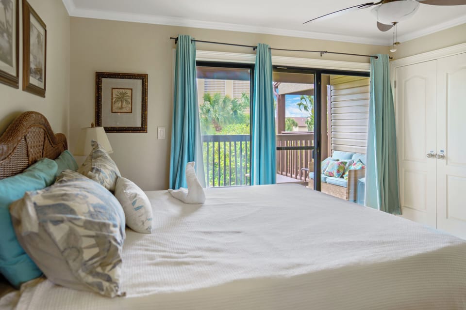 Master bedroom with king bed