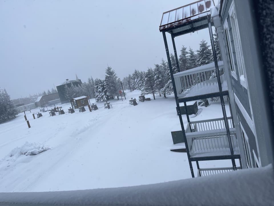 Looking towards the right off our porch