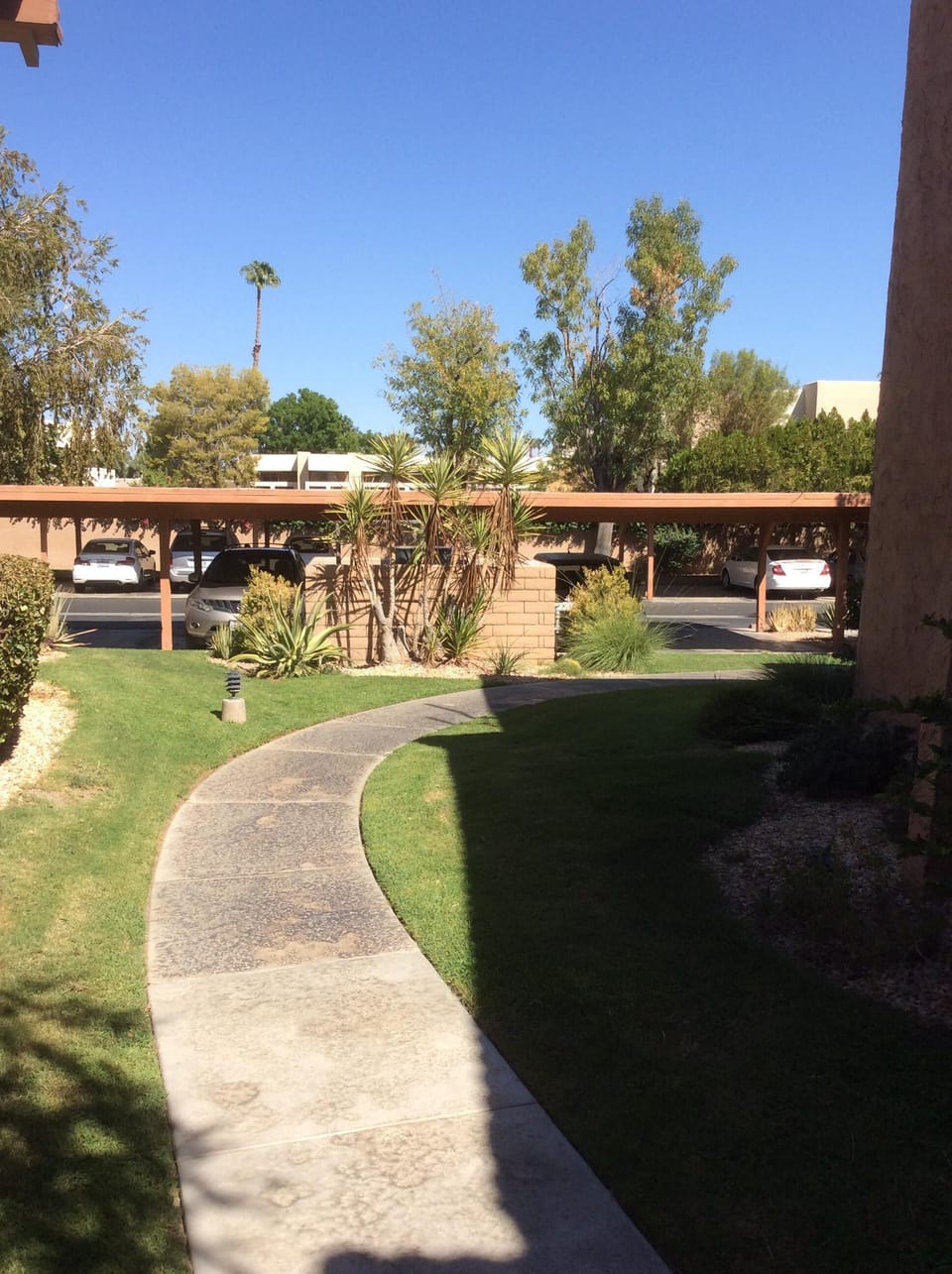 Looking East from Patio Walkway
