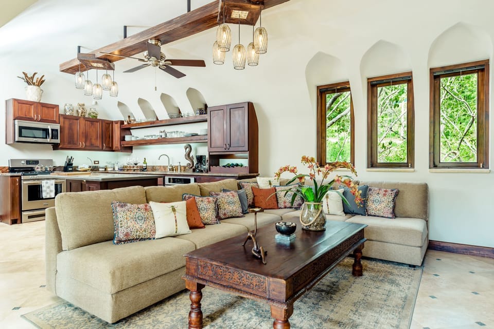 Kitchen and living room