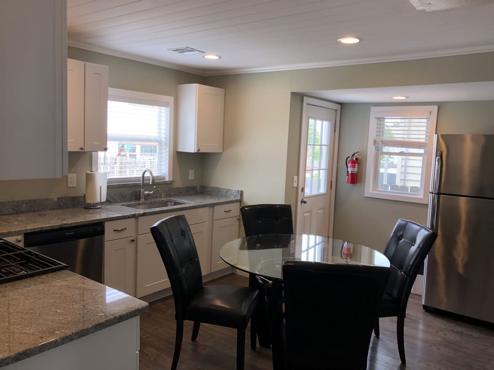 Updated kitchen with dine in seating area